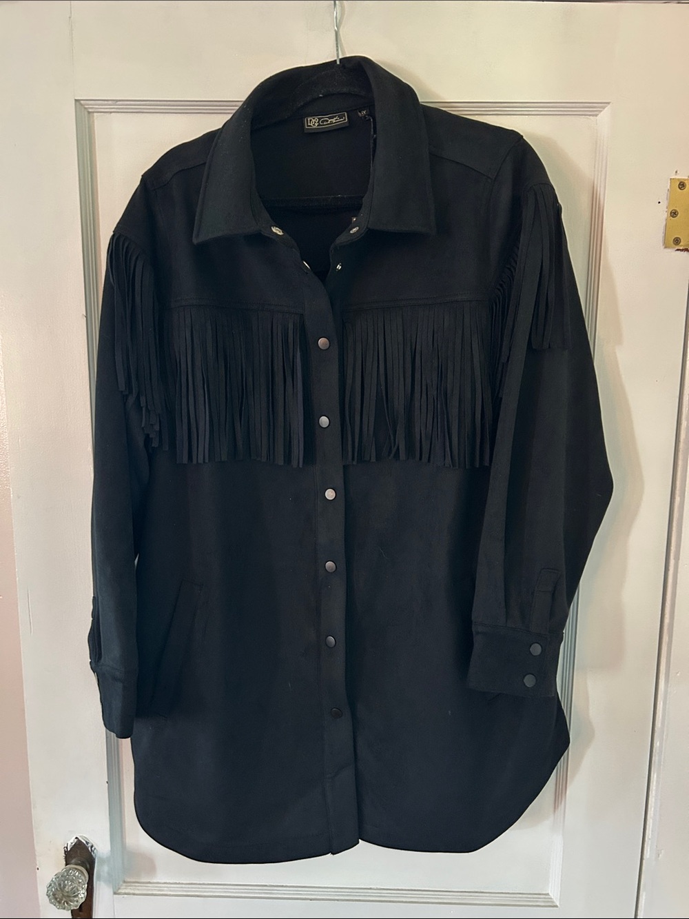 DC Black Fringe Suede Jacket